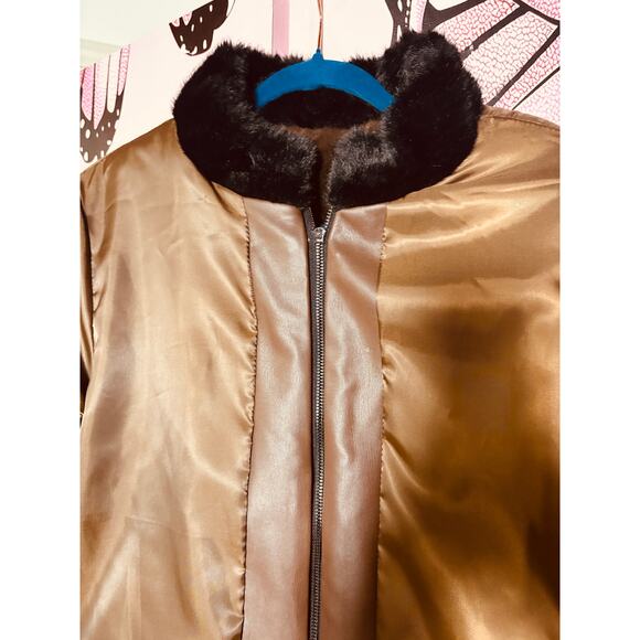 Brown & Black 3/4 Length Faux Fur, NWT - Picture 13 of 17